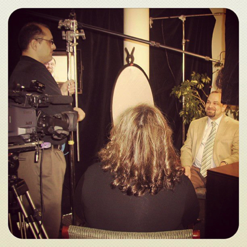 Ismael being Interviewed by Catholic Health Association Ismael being Interviewed by Catholic Health Association
